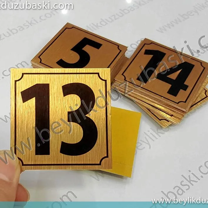 Kapı üzeri numara baskısı, ev kapıları oda numarası, inşaat kapı numaraları, çelik kapı üzeri numara, daire numara baskı, metal plaka