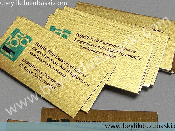 Metal etiket baskısı