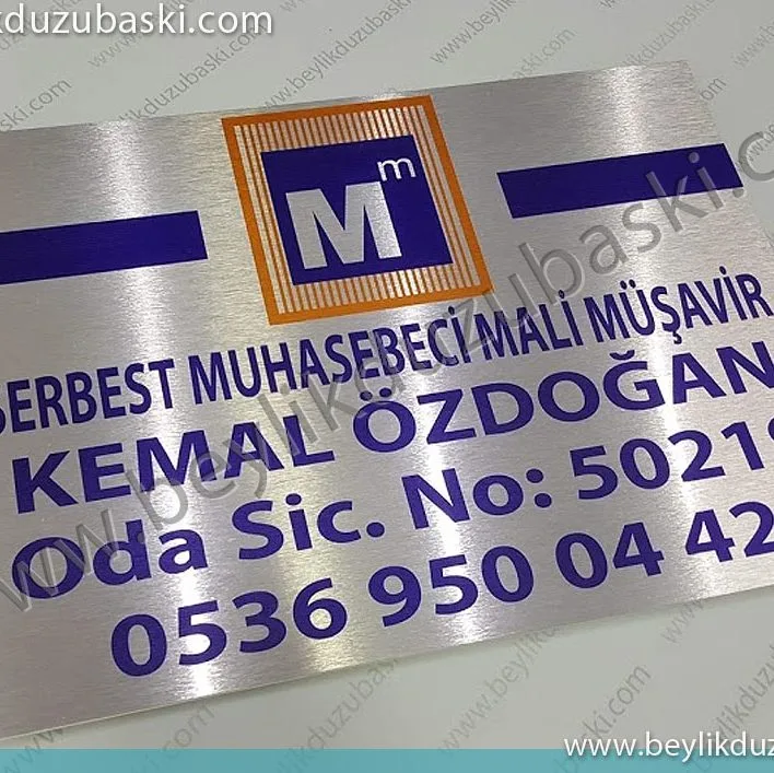 kapı için kaliteli metal tabela, işyeri isim baskılı tabela, beylikdüzü matal tabela, kapı girişi için tabela üretimi, esenyurt, silivri, avcılar kapı isimliği