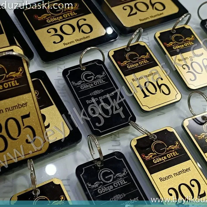 otel anahtarlık, otel kapı numarası, otel için yapılan kaliteli anahtarlık, metal ve pleksi anahtarlık, butik otel için anahtarlık