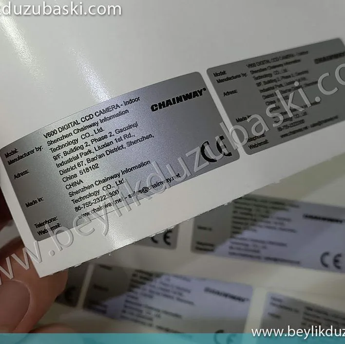 gümüş folyo baskı, etiket baskısı, dış mekan dayanıklı, folyo etiket, yanmaz etiket, yanmaz folyo etiket baskısı, gümüş etiket baskısı, acil folyo baskı özel ebat üretim ve kesim