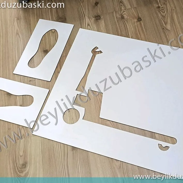 lazer şablon, kesimi, plastik, şablon, acil şablon kesimi, yere boya için, lazerle şablon, kesim, imalat