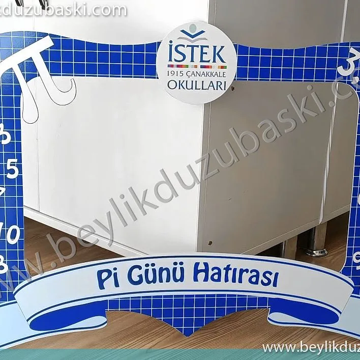 pi günü için özel tasarlanan, hatıra çerçevesi, aynı gün kargo olur, yakın okullar için 2 saatte üretim yapılır, özel tasarımlı pi çerçevesi