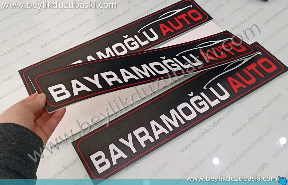 bayramoğlu auto, için yapılan, araç plakalıklarına logo, resim çekmek, web sitesine koymak için, araç plakalarına takılan, logo baskılı plakalar, aynı gün kargo gönderimi yapılır, acil araç reklam plakası