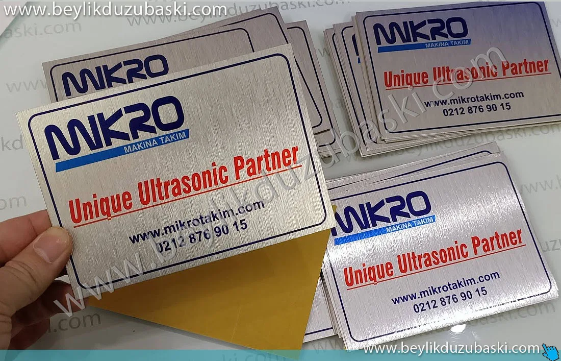 mikro ultrasonic, için yapılan metal, makina metalleridir, kaliteli ürünlerdir, alüminyum, makina etiketleri, metal plaka üretimi