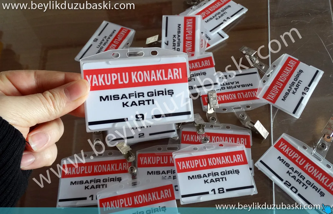 Acil yaka kartı imalatı