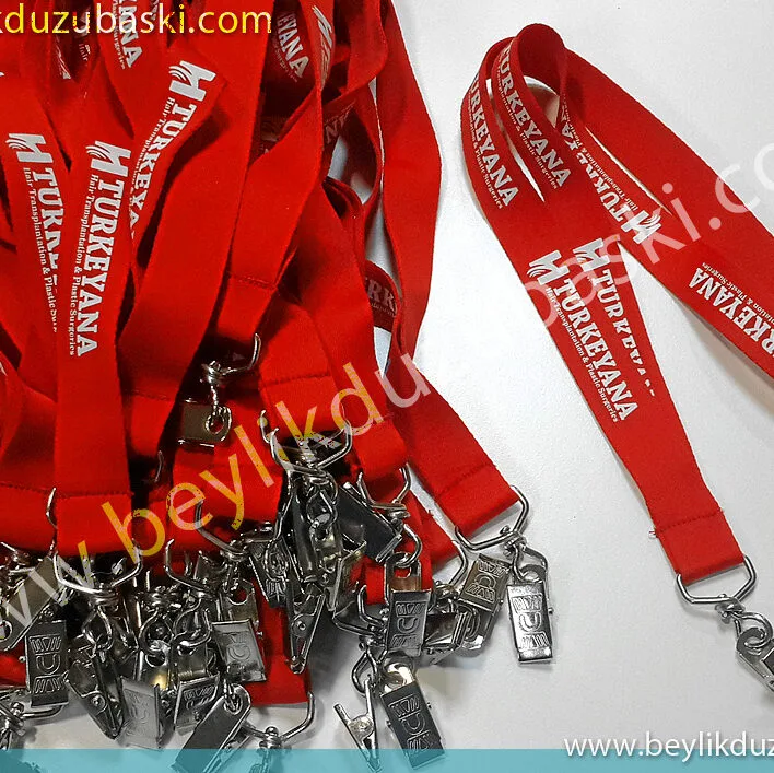 printed neck rope, 25 mm width, satin neck rope, at least 100 pieces of production, unit price is written, production 5-7 working days, quality printing, printed neck rope production baskılı boyun ipi, 25 mm genişlik, saten boyun ipi, en az 100 adet üretim, birim fiyat yazılmıştır, üretim 5-7 iş günü, kaliteli baskı, basılı boyun ipi üretimi