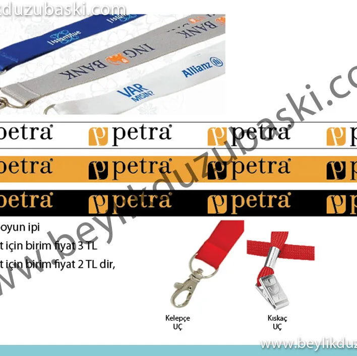 printed neck rope, 25 mm width, satin neck rope, at least 100 pieces of production, unit price is written, production 5-7 working days, quality printing, printed neck rope production baskılı boyun ipi, 25 mm genişlik, saten boyun ipi, en az 100 adet üretim, birim fiyat yazılmıştır, üretim 5-7 iş günü, kaliteli baskı, basılı boyun ipi üretimi