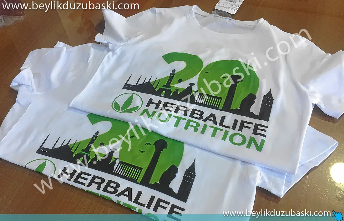 herbalife tshirt baskısı acil tshirt baskı merkezi