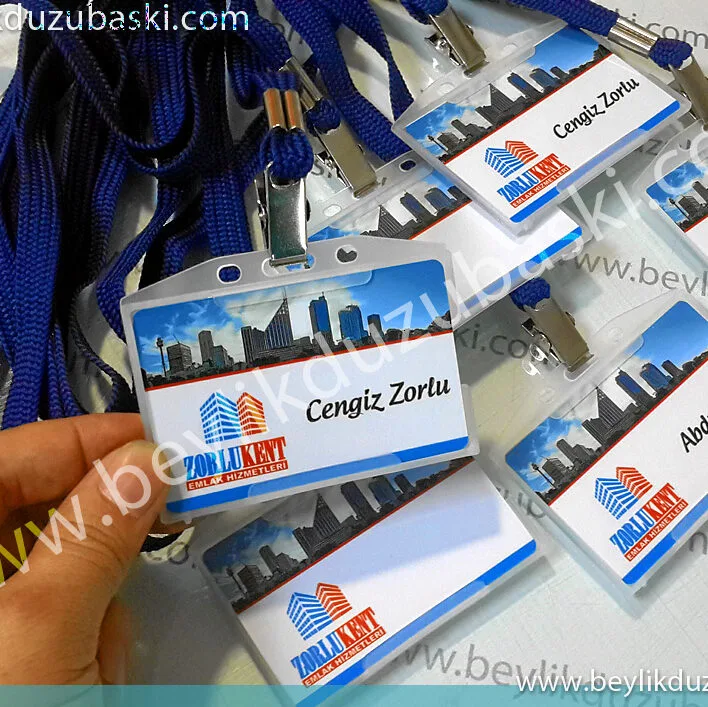 PVC kaplama boyun ipi, isim ve logo baskılı boyun kartları, etkinlik, davet ve toplantı için isimlik kartı, davet kartı, boyun ipli giriş kartı PVC coated neck rope, name and logo printed neck cards, name tag card for event, invitation and meeting, invitation card, entrance card with neck rope