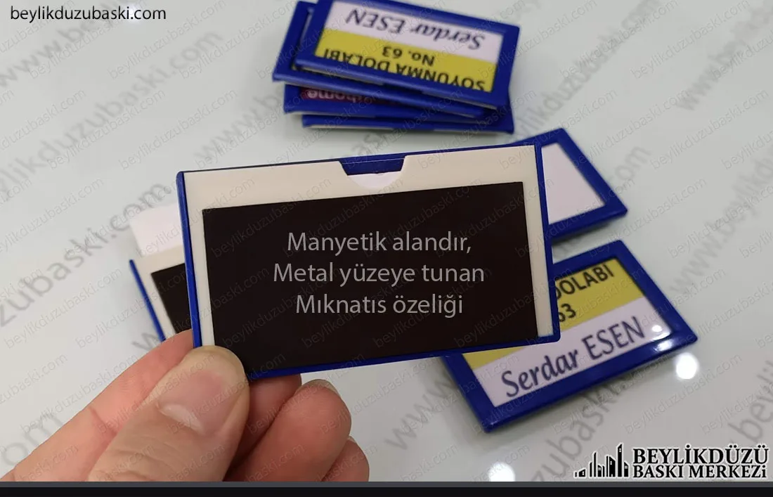 mıknatıslı dolap isimliği, personel dolap isimliği, içi değişen kaliteli dolap isimliği