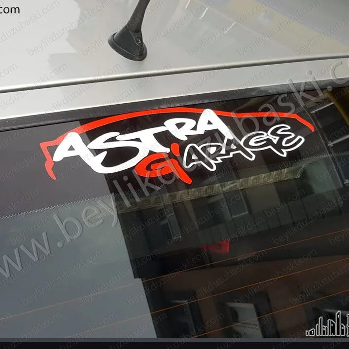 araç arka cam etiketi, araç sticker, Astra garaj, etiket, renkli etiket, cam etiketi, adetli ve numune araç etiketleri yapılır, özel tasarım desteği