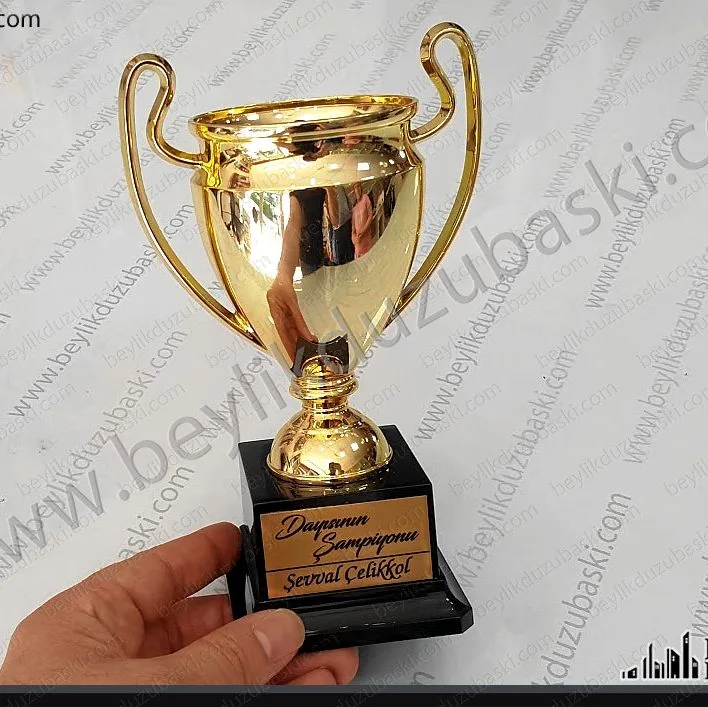 19 cm küçük kupa, masa üzeri kullanıma uygun, öğrenci hediyesi, birincilik kutlaması, eş dost yeğen için isim baskılı şampiyonluk kupası, aynı gün kargo yapılır