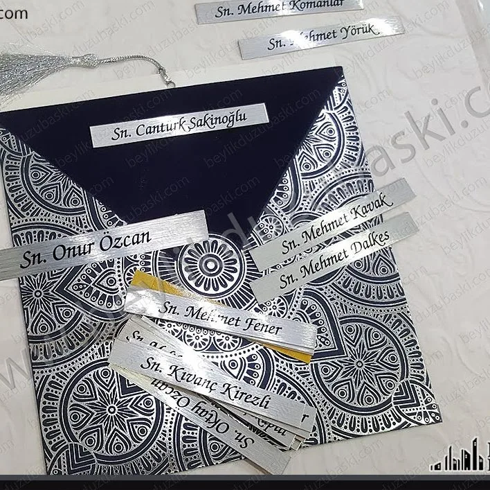 davetiye üzerine isim yazılması, tek tek metal ile isim yazmak, adetli baskı için birim fiyattır, yüksek adet yada aza adet ürünler için fiyat alabilirsiniz, aynı gün üretim ve kargo yapılır