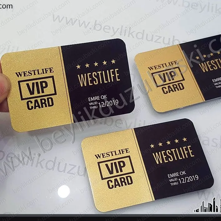 vip kart, üye kartı, vip üye kartı, metal üye kartı, yaldızlı metal kart, sarı simli, vip kart, metal kart baskı, üye kartı baskı