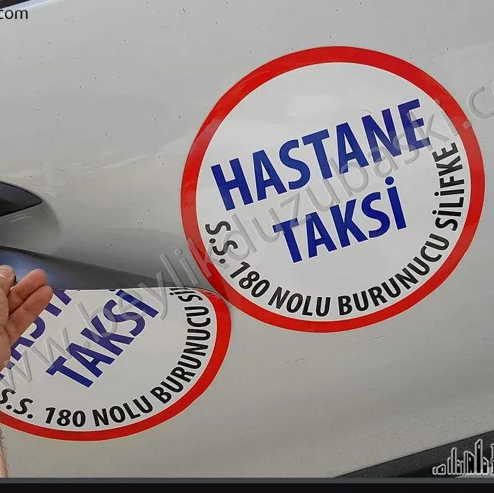 yuvarlak araba mıknatıs etiket, sök tak etiket, manyetik folyo yapışkan, kaliteli baskı ve üretim