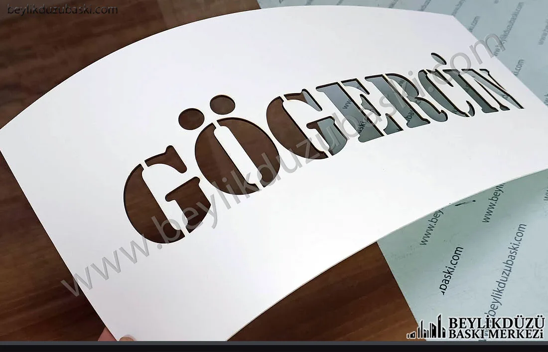logo boyama şablonu, yazı boyama şablonu, esnek malzeme, aynı gün kargo, istenilen ebat, tasarım desteği