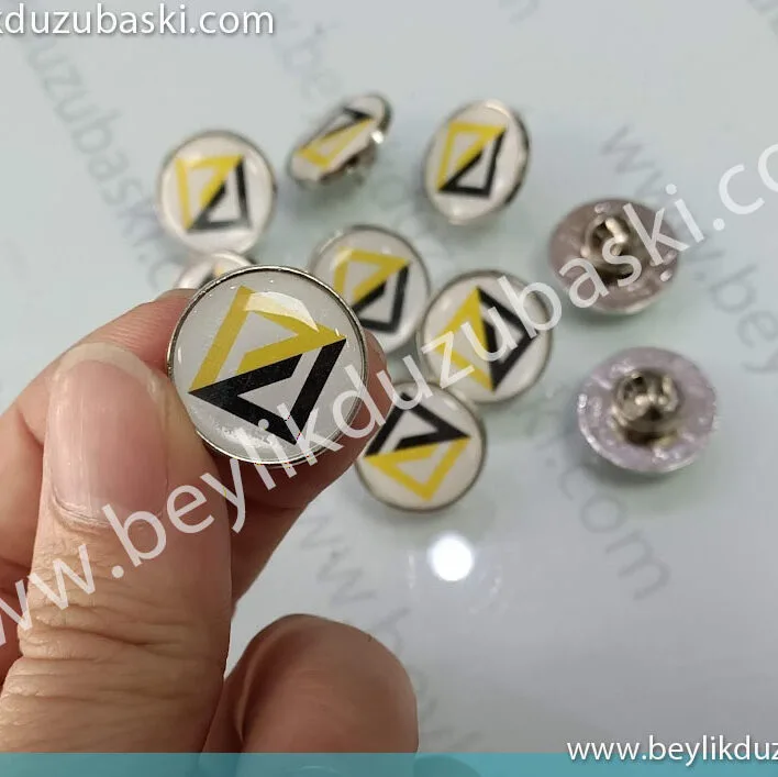 Rozet baskı, yaka rozeti baskı, 2 cm standart rozet baskısı, kaliteli rozet, yuvarlak rozet, aynı gün gönderim, tasarım desteği