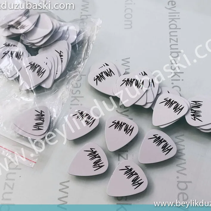 picks, printed picks, guitar picks, saz picks, 0.7mm picks and prints, fast production, same day shipping