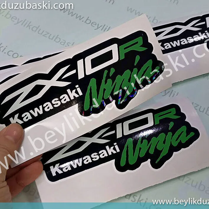 ZX-10R, kawasaki Ninja Etiket baskı, motor etiketi baskı, motosiklet etiket baskı, bulunamayan, tedarik edilemeyen etiketlerin baskıları, baskes etiket, tasarım desteği, aynı gün gönderim