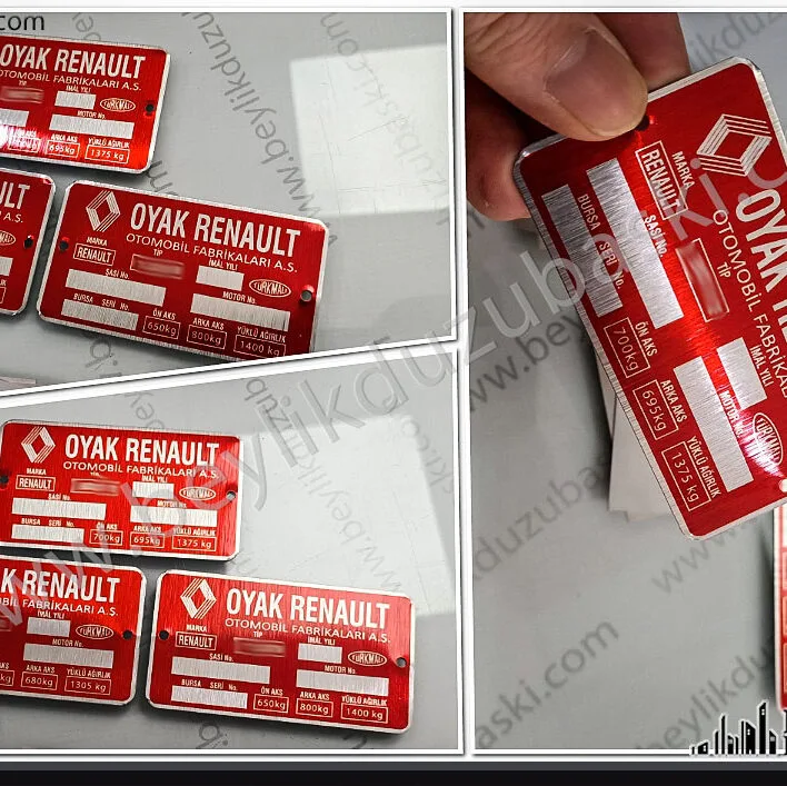 oyak renault araç şasi plakası, aslına uygun araç motor numarası, yenisi temin edilemeyen, yıpranmış, eskimiş motor şase numarası revizyonu