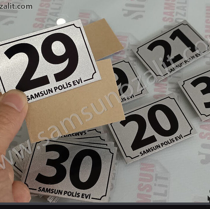 metal label for restaurants, metal label for cafe, for hotels and official institutions, table label, table number label, printing in desired size and quantity is possible, quality product, fast production