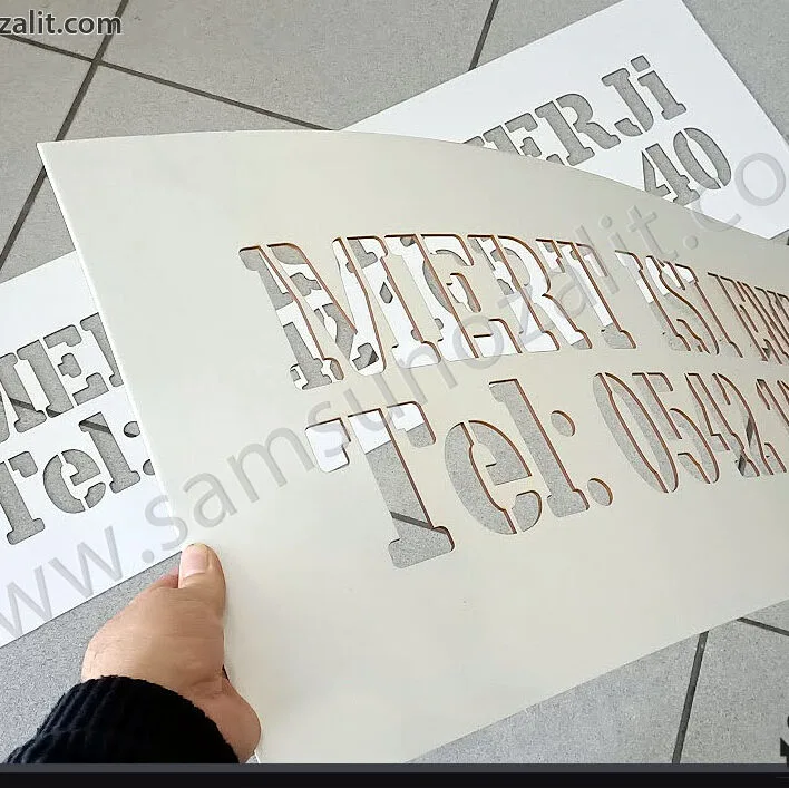 template cutting, template cutting is made from plastic material, quality product, clean cutting, design support is provided, sent on the same day, fast production, painting template, spray paint, roller are very suitable