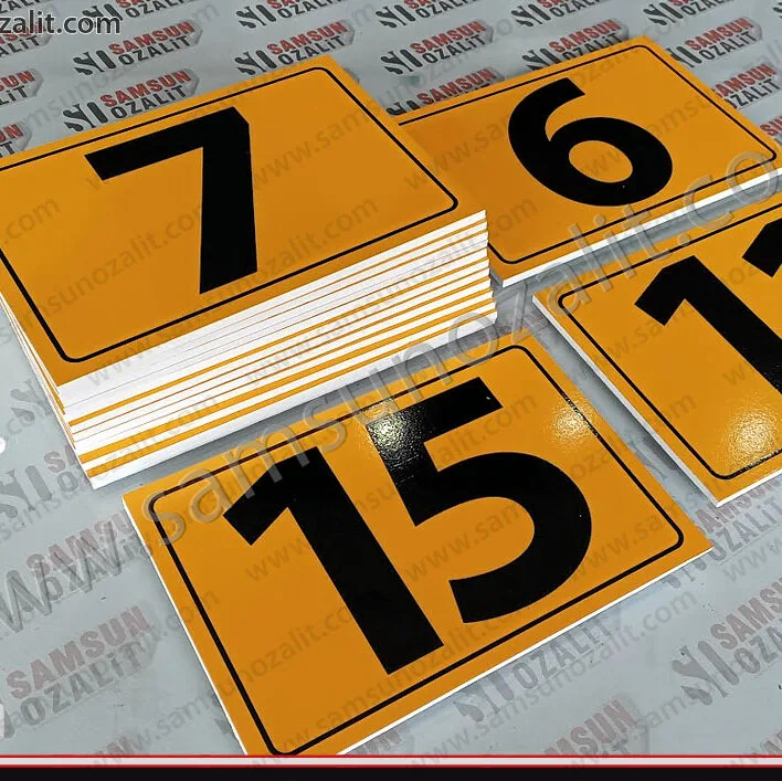 sıra numara baskılı dekota, plastik ürün, dış mekan dayanıklı, yer bildirim için numara, park yeri, ayrılmış yerleri gösteren, numaralar, araç park yeri numarası, istenilen ebat yapılır, 3 ve 5 mm plastik ürün sequence number printed decota, plastic product, outdoor durable, number for location notification, parking lot, showing reserved spaces, numbers, vehicle parking number, can be made in desired size, 3 and 5 mm plastic product