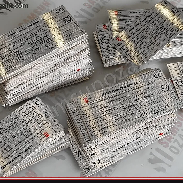 Metal etiket üretim, imalat, makine etiketi, makine için tanıtım etiket baskısı, makine bilgi etiketi, makine tanıtım etiketi, makine üretici etiketi baskısı, hızlı üretim, tasarım desteği, kaliteli ürün, aynı gün gönderim yapılır, hızlı teslimat, imalat, üretim, metal etiket fabrikası, Makine tanıtım, üretici imlik bilgisi, makine bilgi etiketi imalatı
