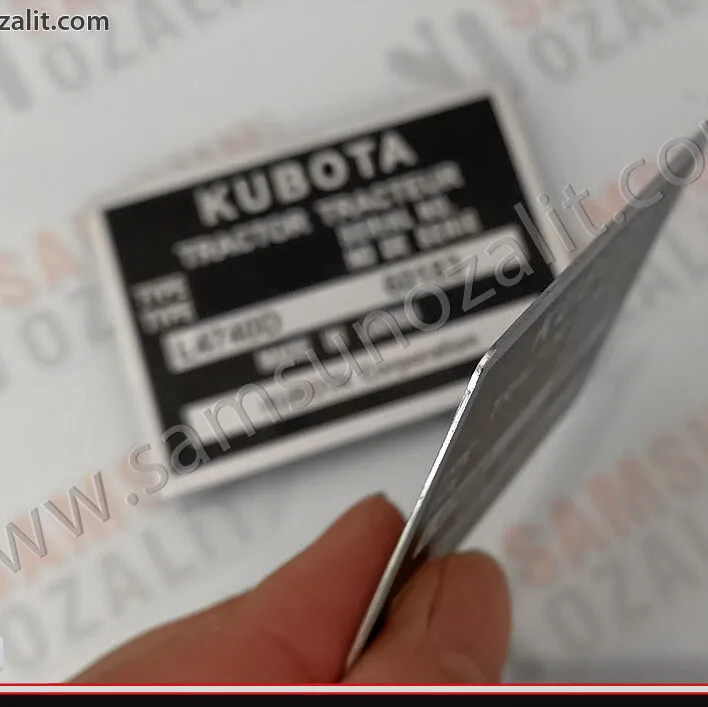 Kubota Engine, metal label, kubota serial number label, machine label, boat engine label, tractor label, vehicle engine chassis label, cargo can be sent to anywhere, it is a product that is printed and sent to Tunisia, it is sent by cargo to all countries, design support is provided. Kubota Motor, metal etiket, kubota seri numara etiketi, makine etiketi, tekne motor etiketi, traktör etiketi, araç motor şasi etiketi, her yere kargo gönderim yapılır, tunus için baskısı yapılıp gönderilen üründür, tüm ülkelere kargo ile gönderilir, tasarım desteği verilir