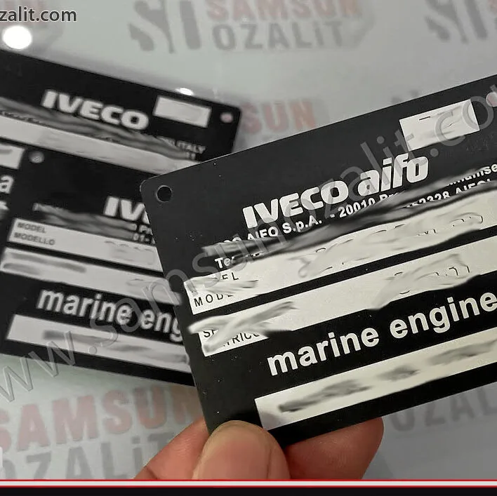 iveco marine engine, metal etiket, iveco aifo marine etiketi, aslına uygun, orijinale eşdeğer kalitede ürün, tasarım desteği verilir, okunmayan yıpranan motor etiket imalat, yurt dışı gönderim yapılır, adeti ürün basılabilir, kaliteli dış mekan dayanıklı, tuza deniz suyuna, güneşe dayanır