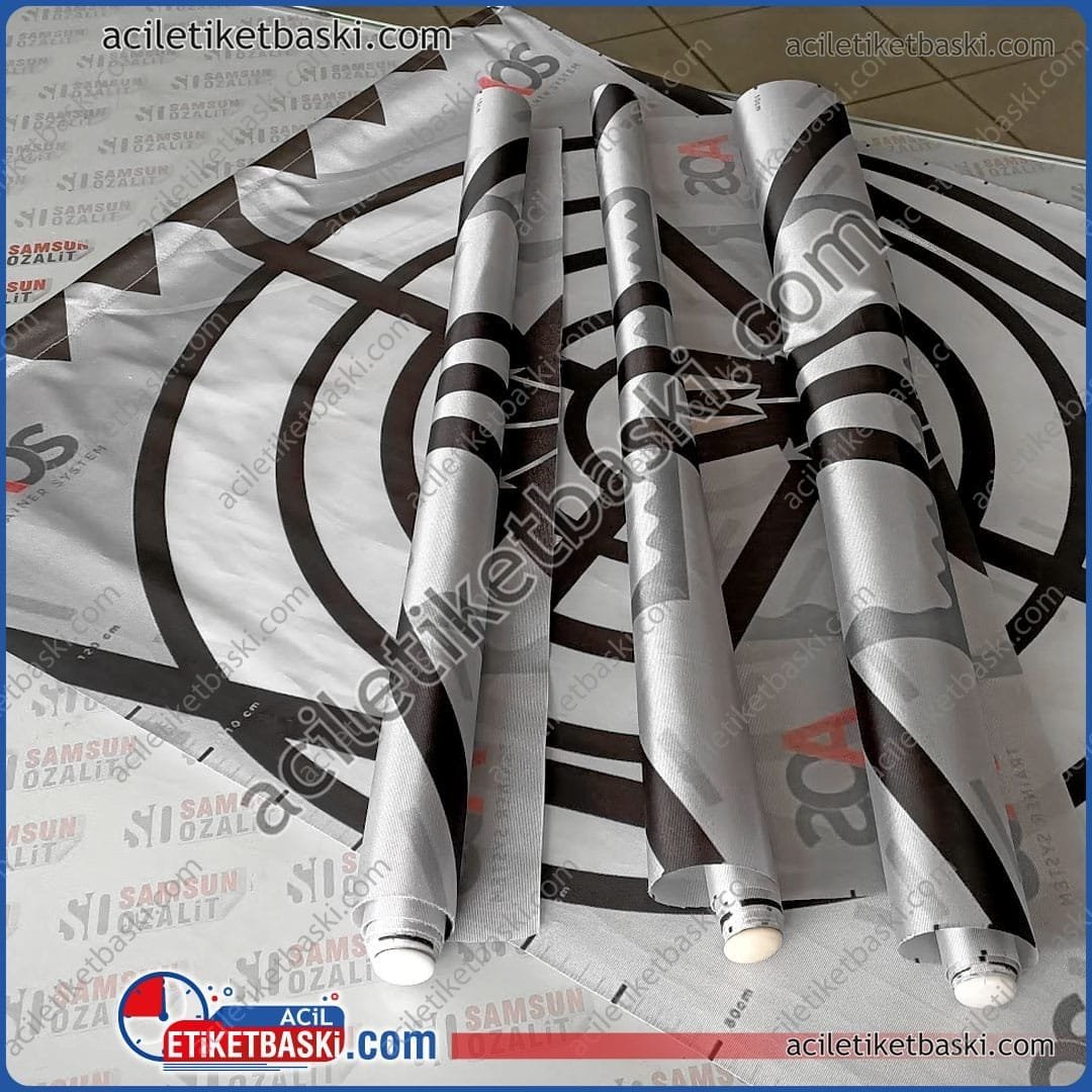 Kırlangıç Bayrak Baskısı – 70x150 cm Kumaş Bayrak Üretimi (Sopalı / Askılı)