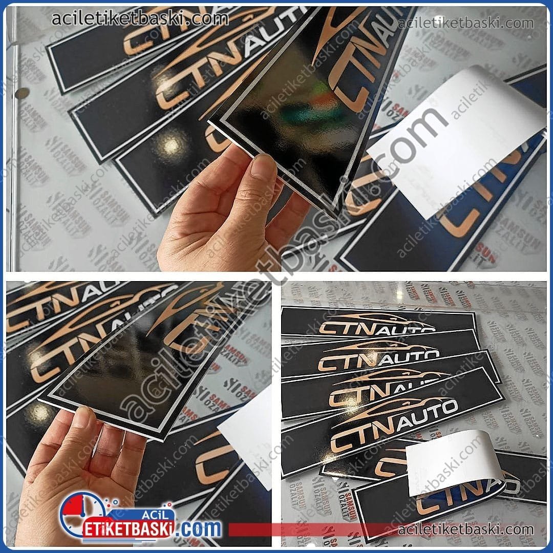 Galeri & Reklam Plakalığı | Araç Plakası Yerine Kullanılır - Logo & İsim Baskılı | Plastik & Lastikli Tutturma