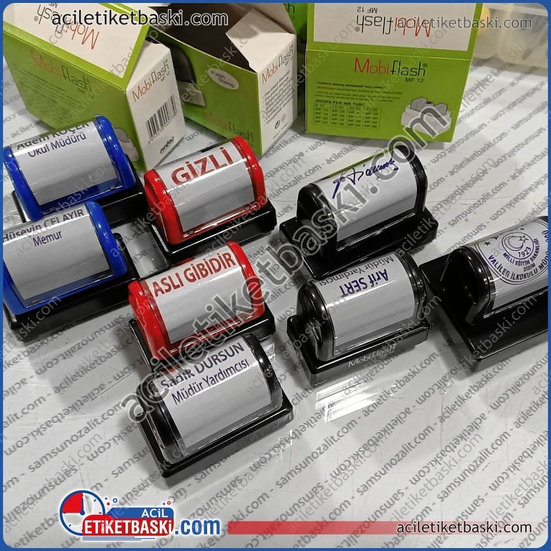 Profesyonel Kaşe Üretimi – Acil Yuvarlak & Kare Kaşe Baskısı