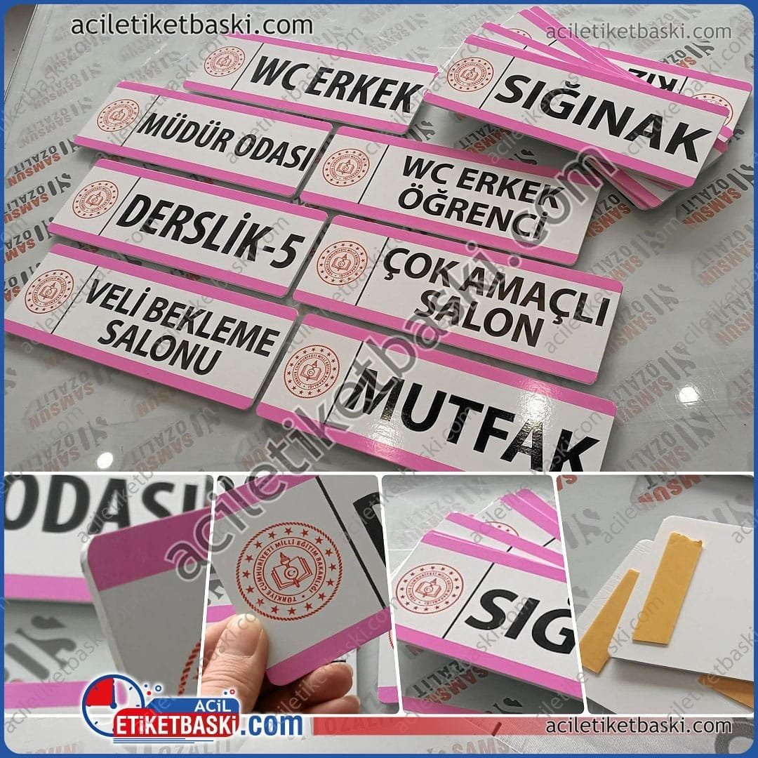 Dış Mekan Dayanıklı Uyarı Levhası – 5mm Plastik Kapı ve Mekân Tabelası