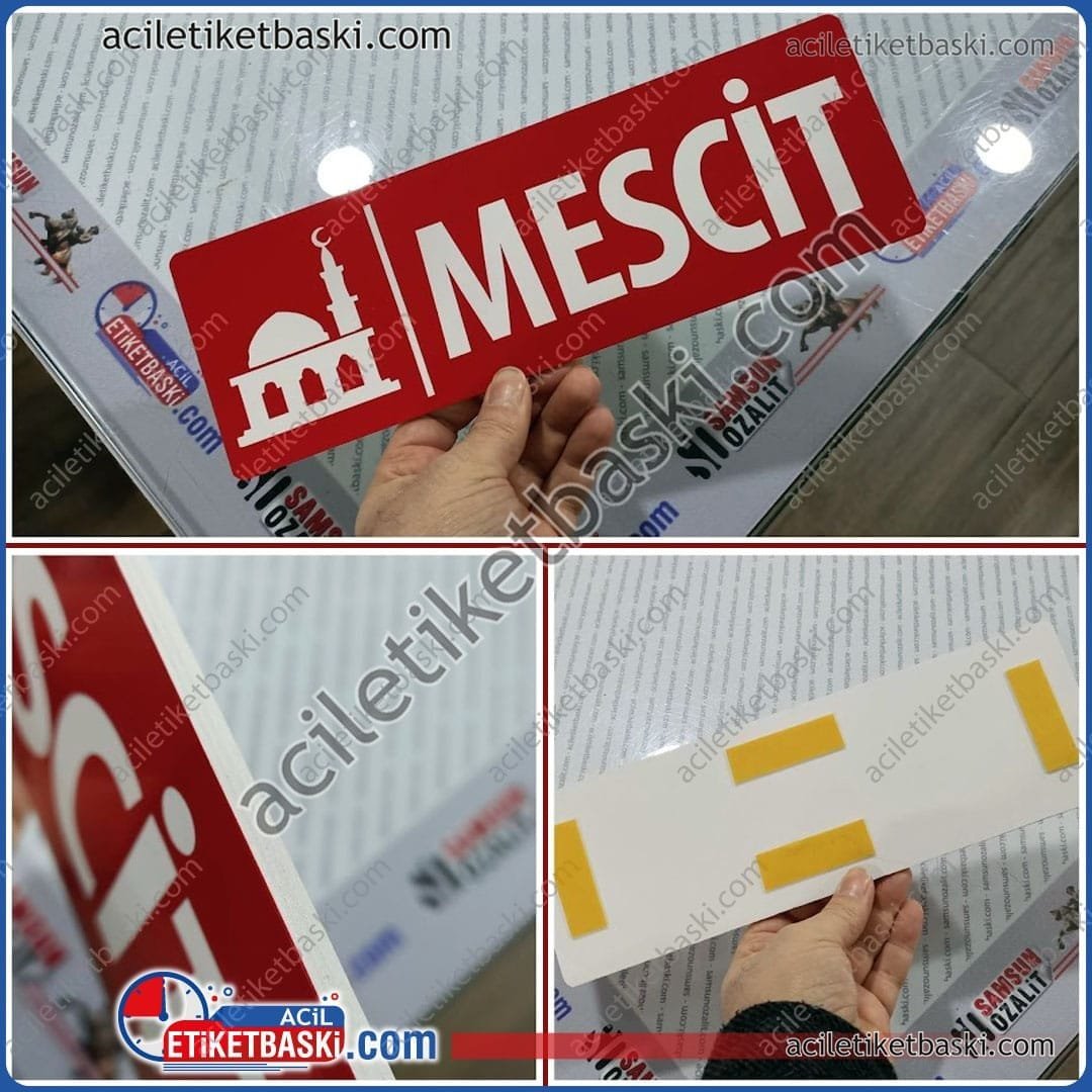 Dış Mekan Dayanıklı Uyarı Levhası – 5mm Plastik Kapı ve Mekân Tabelası