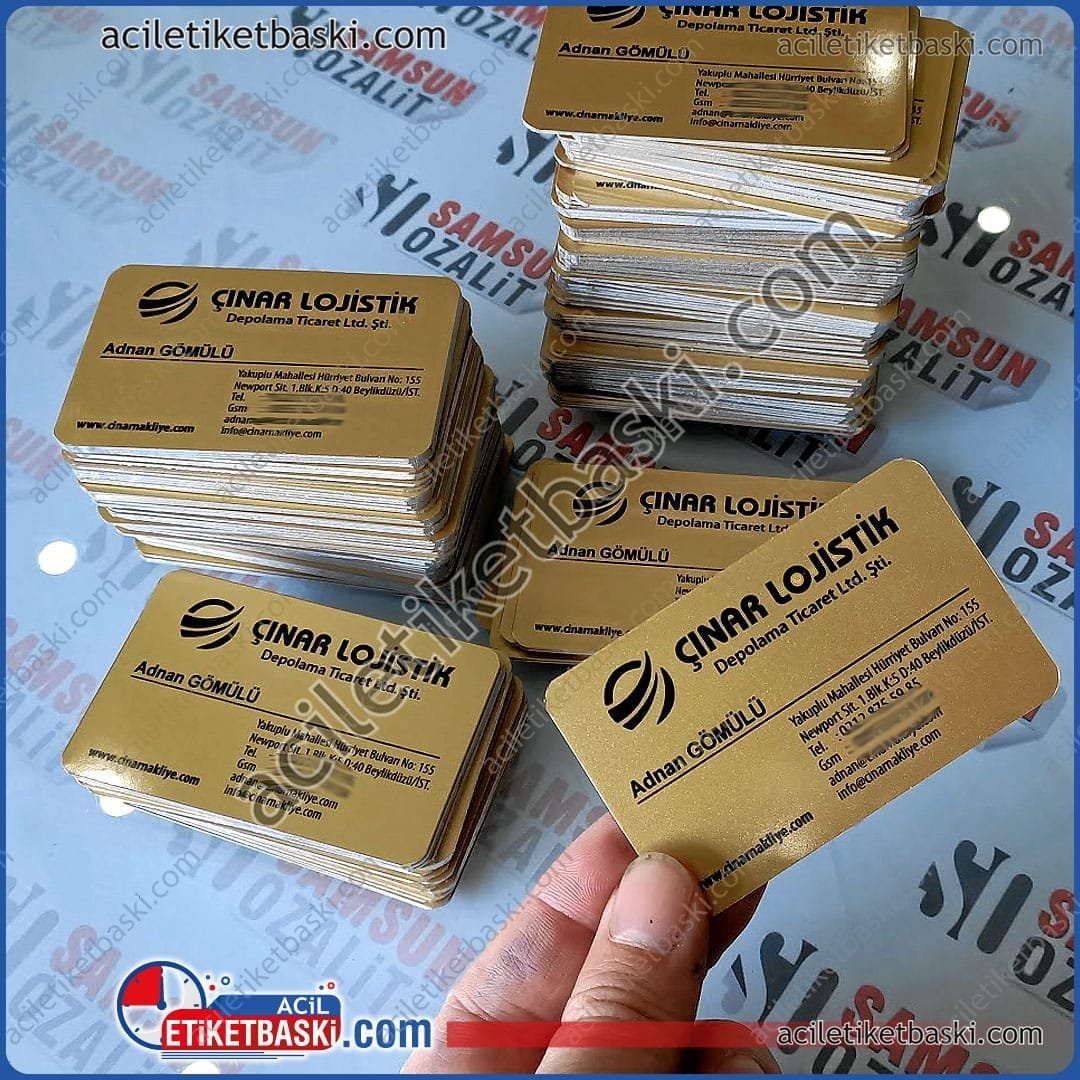 Metal Kartvizit | 1mm Paslanmaz Alüminyum | Aynı Gün Üretim | VIP & Kurumsal Hediye