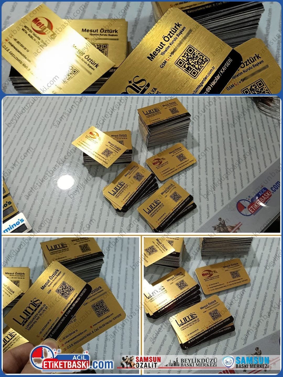 Metal Kartvizit | 1mm Paslanmaz Alüminyum | Aynı Gün Üretim | VIP & Kurumsal Hediye