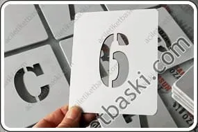 Boyama Şablon Kesimi