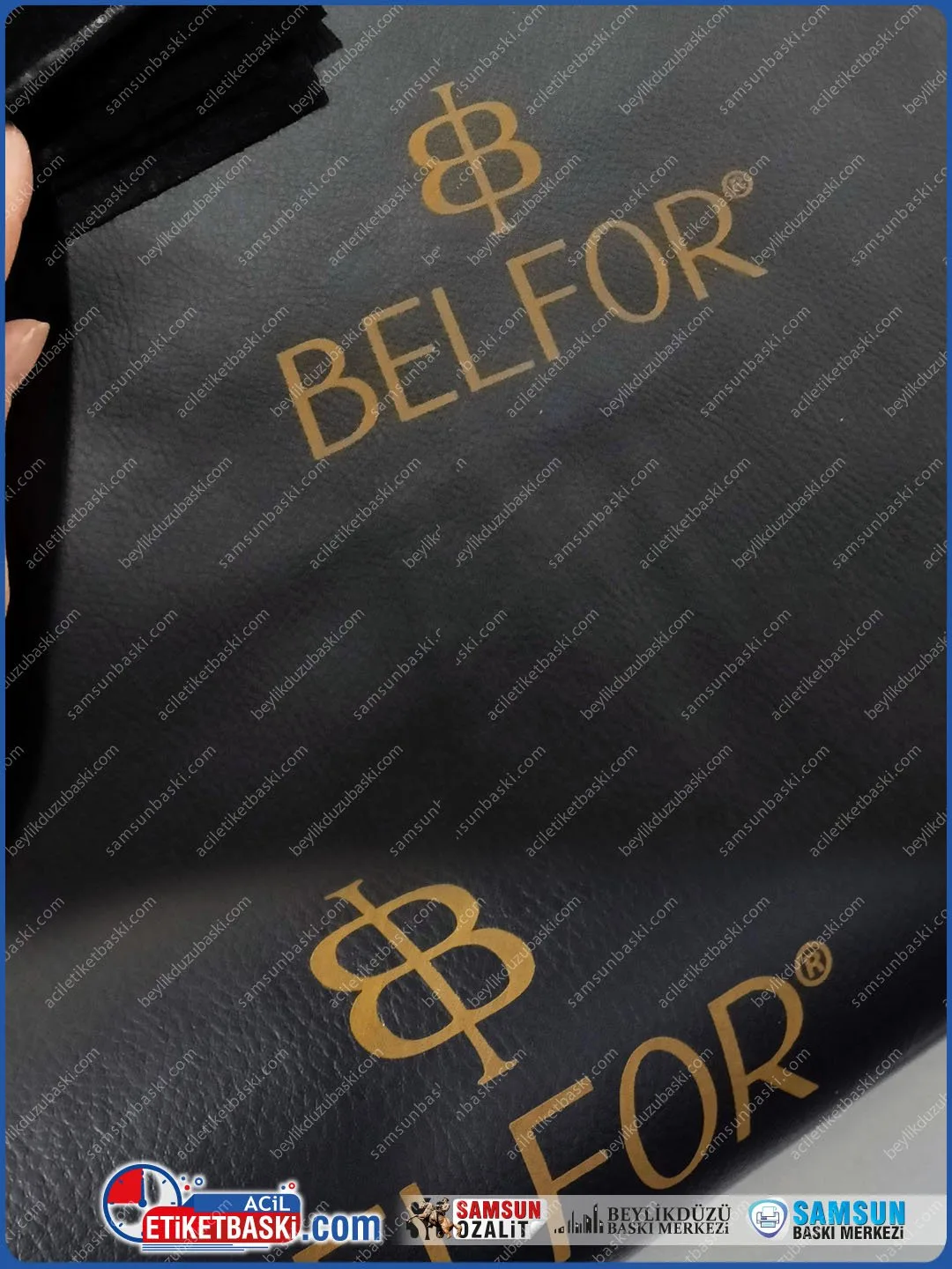 Suni Deri Ürünler Üzerine Kalıcı Lazer Baskı ve Kazıma Hizmeti