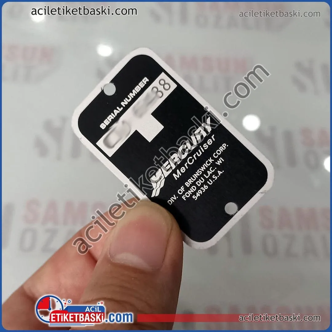 Mercury Tekne motor etiket baskısı